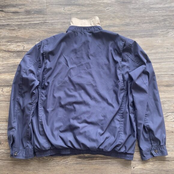 Vintage Polo Ralph Lauren Bi-Swing Bomber Jacket Full Zip Navy Blue Men XL - Picture 11 of 11